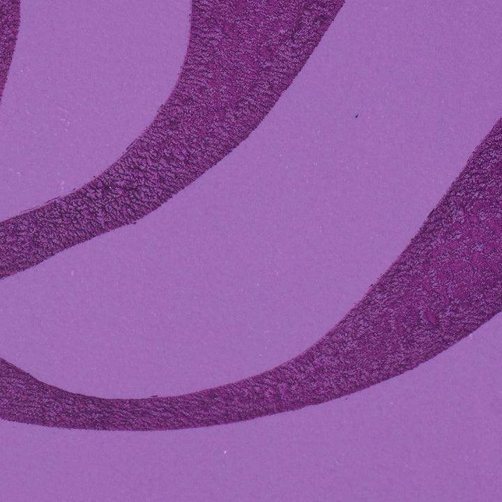 Colorful wall art in purple I Handmade poster Enkel Art Studio