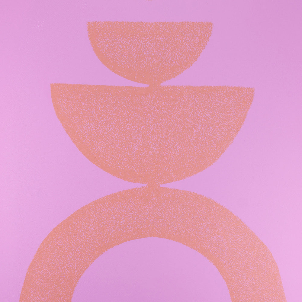 Lilac and Terra Abstract wall art for your gallery wall I Handmade poster Enkel Art Studio