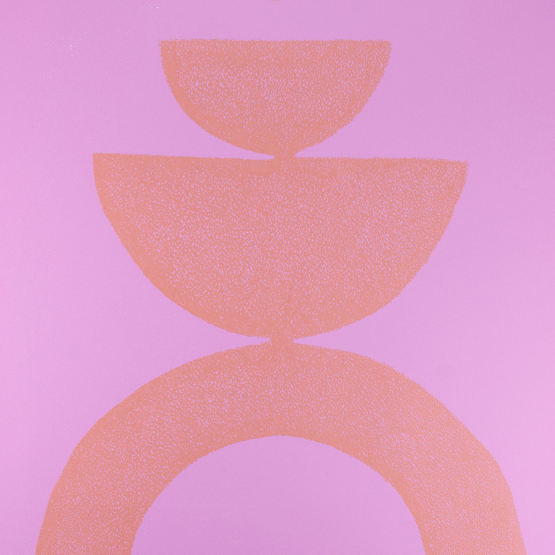 Lilac and Terra Abstract wall art for your gallery wall I Handmade poster Enkel Art Studio